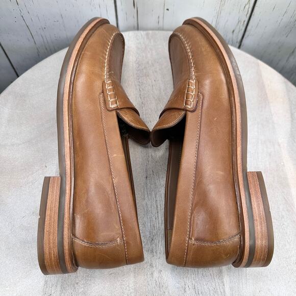 Johnston & Murphy Mens Loafers Size 10.5 Brown Slip On Tru Foam Slip On Shoe New - Picture 6 of 14